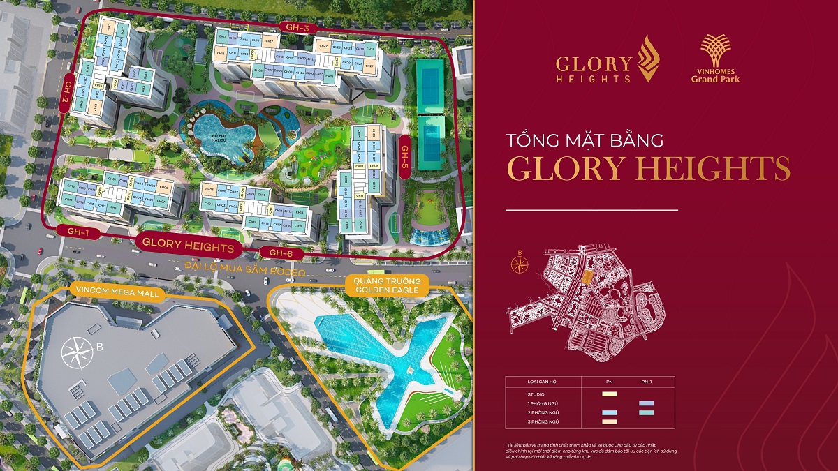 mặt bằng Glory Heights 